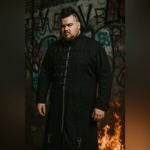 DEAD THREADS BONDAGE TRENCH COAT XL